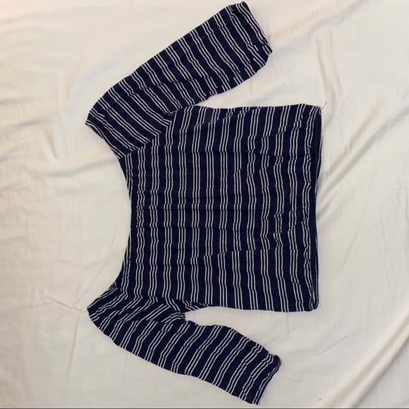 Striped off the shoulder top - Picture 2 of 3